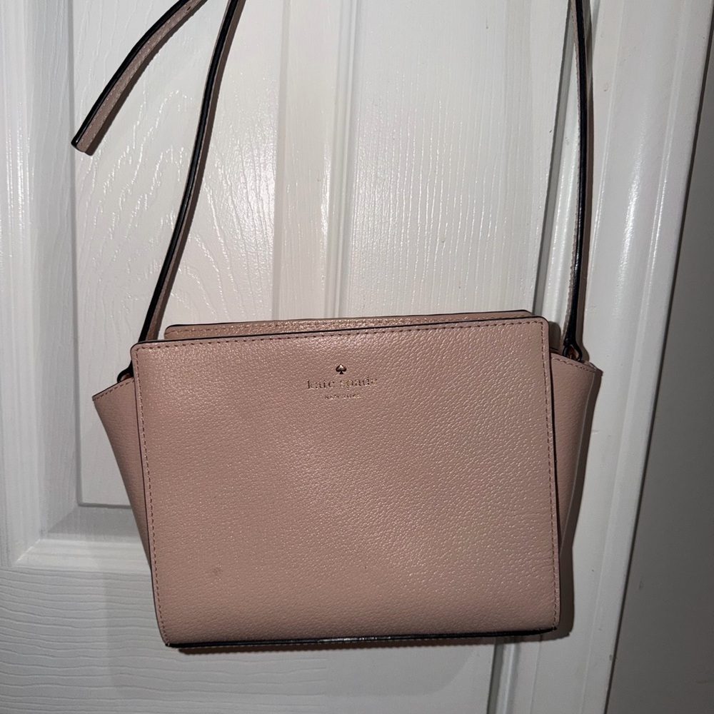 kate spade Blush Pink Pebbled Leather Crossbody Bag